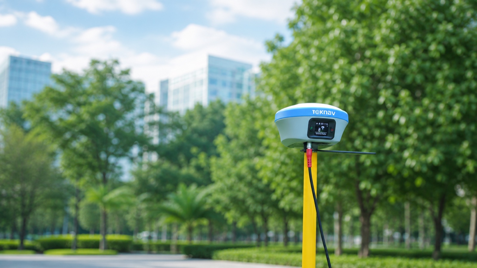 TOKNAV GNSS receiver used for field surveying