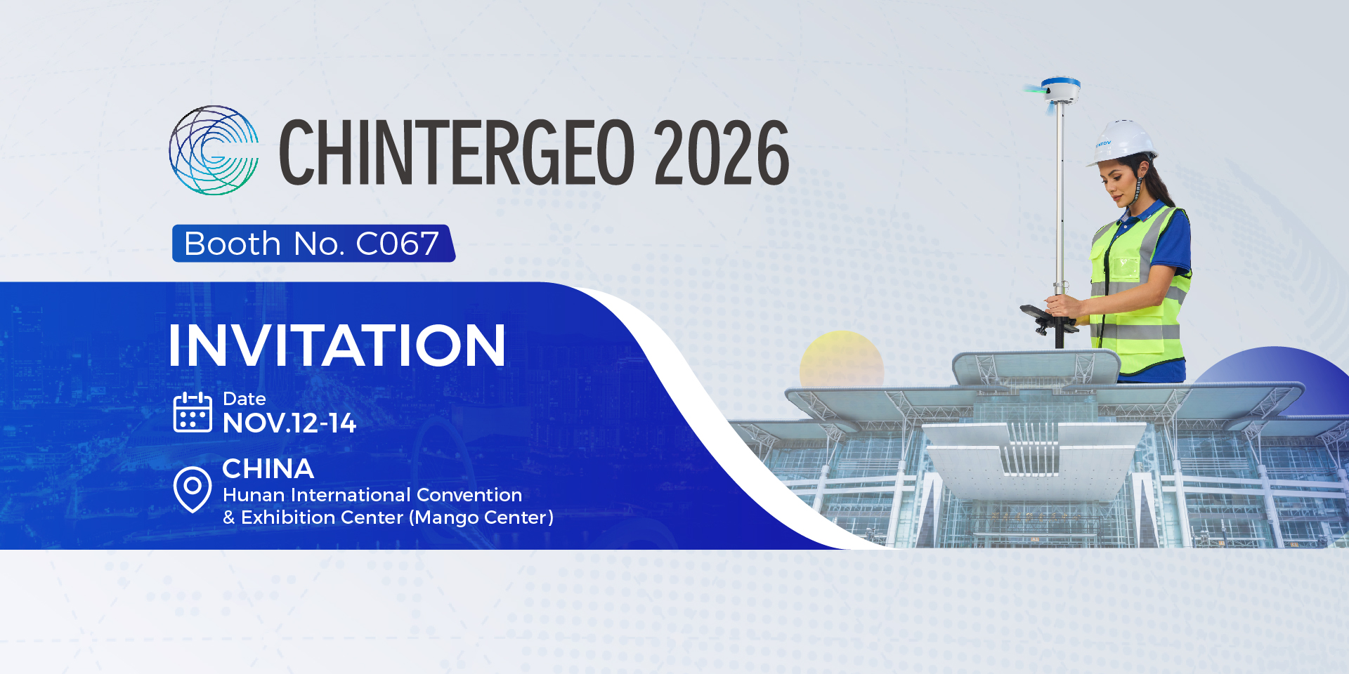 CHINTERGEO 2026 — TOKNAV Booth C067, November 12–14, Hunan International Convention & Exhibition Center (Mango Center), China
