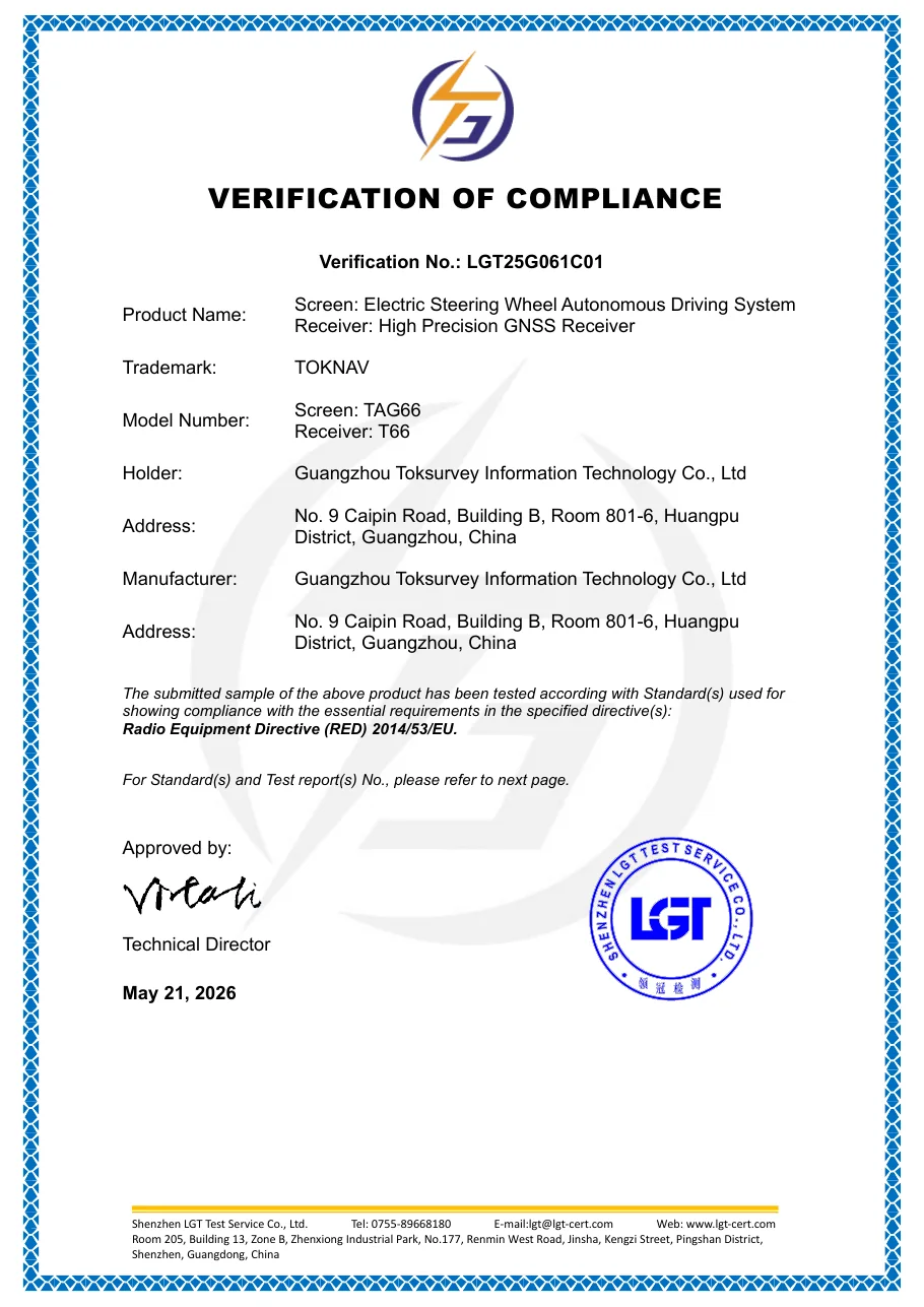 TAG66 and T66 verification of compliance