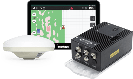 TOKNAV TAG88 automated GNSS land leveling system in precision agriculture