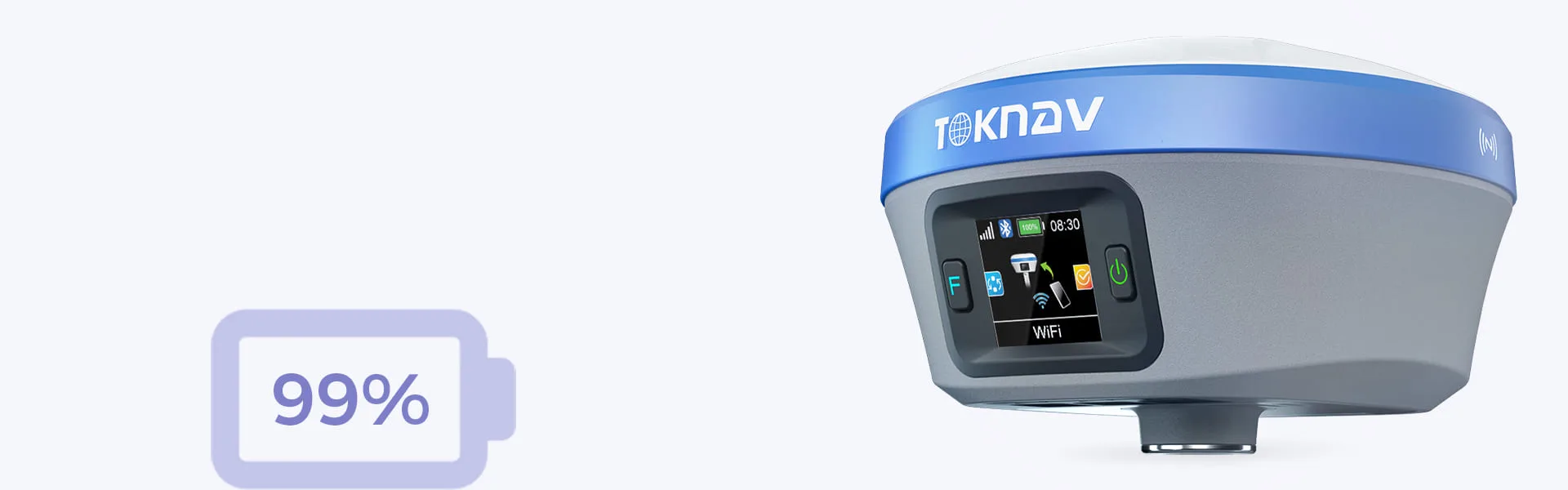T20 Pro GNSS Receiver Accurate Battery Level