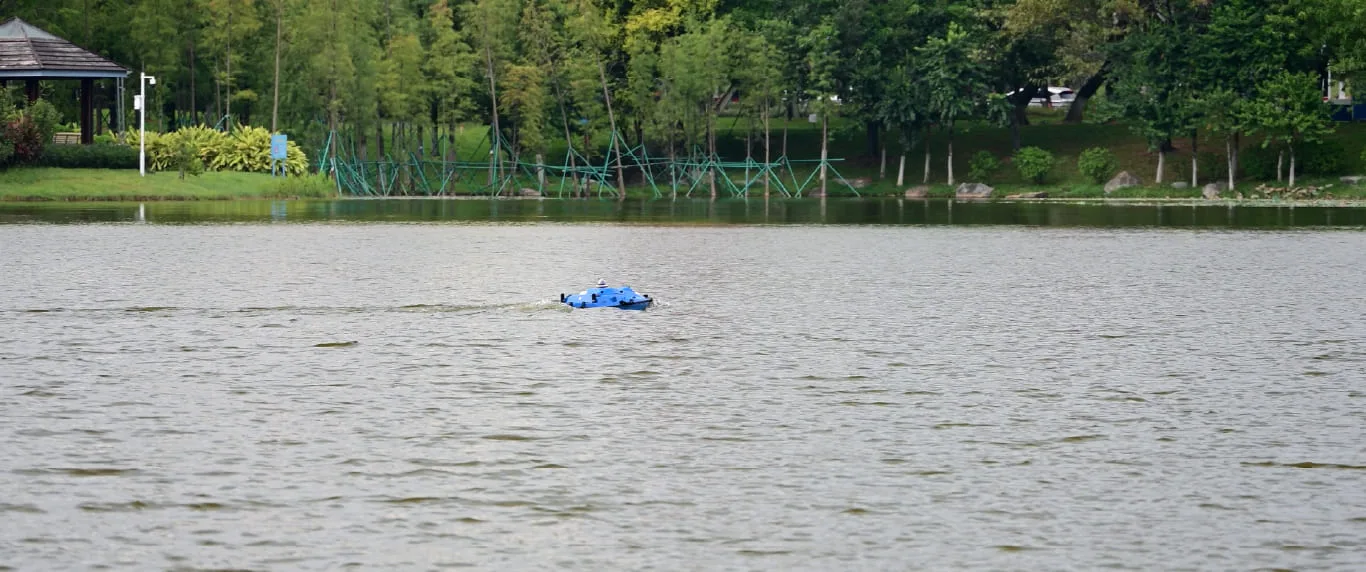 TOKNAV hydrographic survey equipment in field operation for precise water mapping
