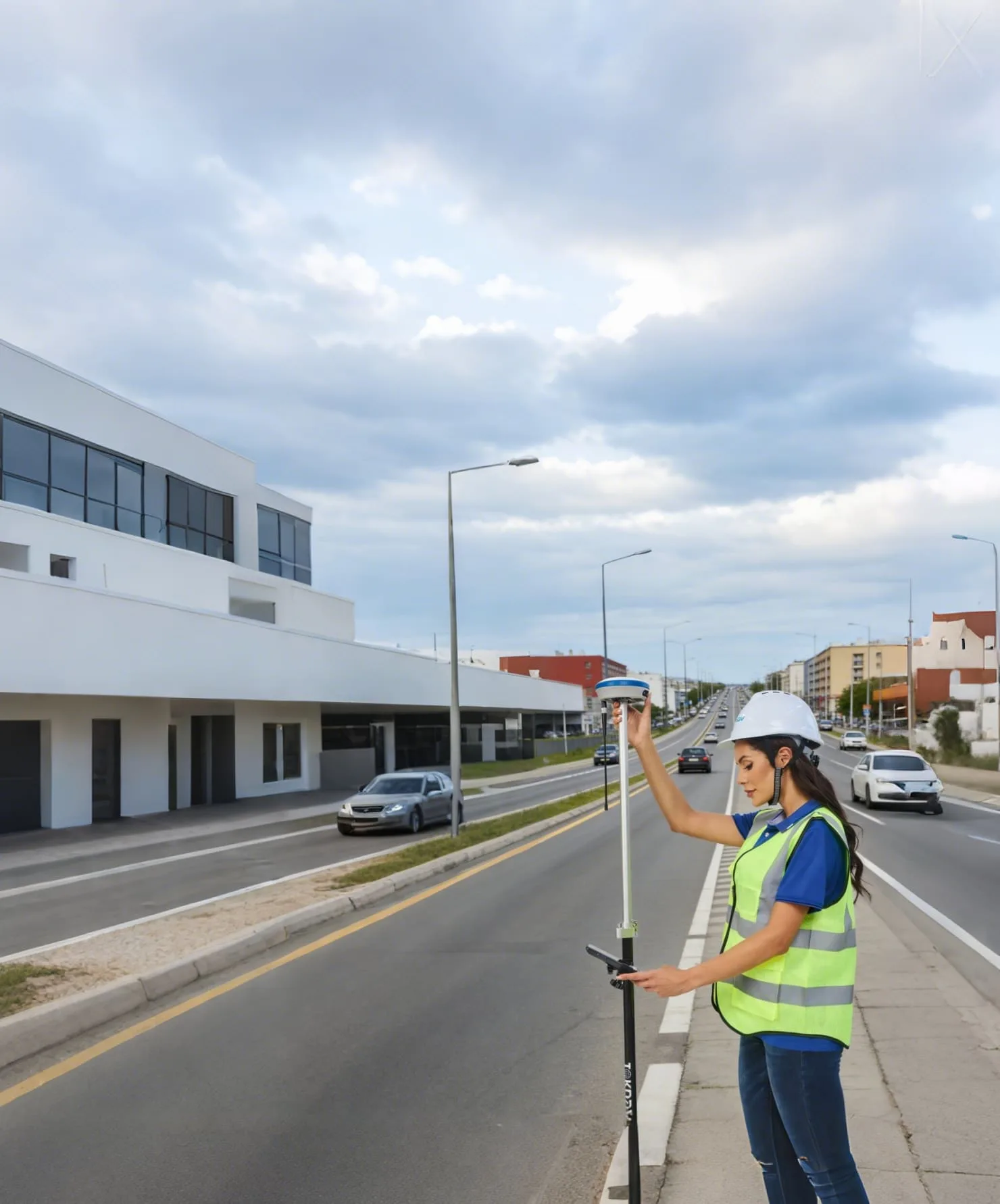 El sistema GNSS RTK de TOKNAV proporcionó precisión centimétrica para un estudio de 12 km de carreteras rurales en Francia, superando el plazo en dos días.