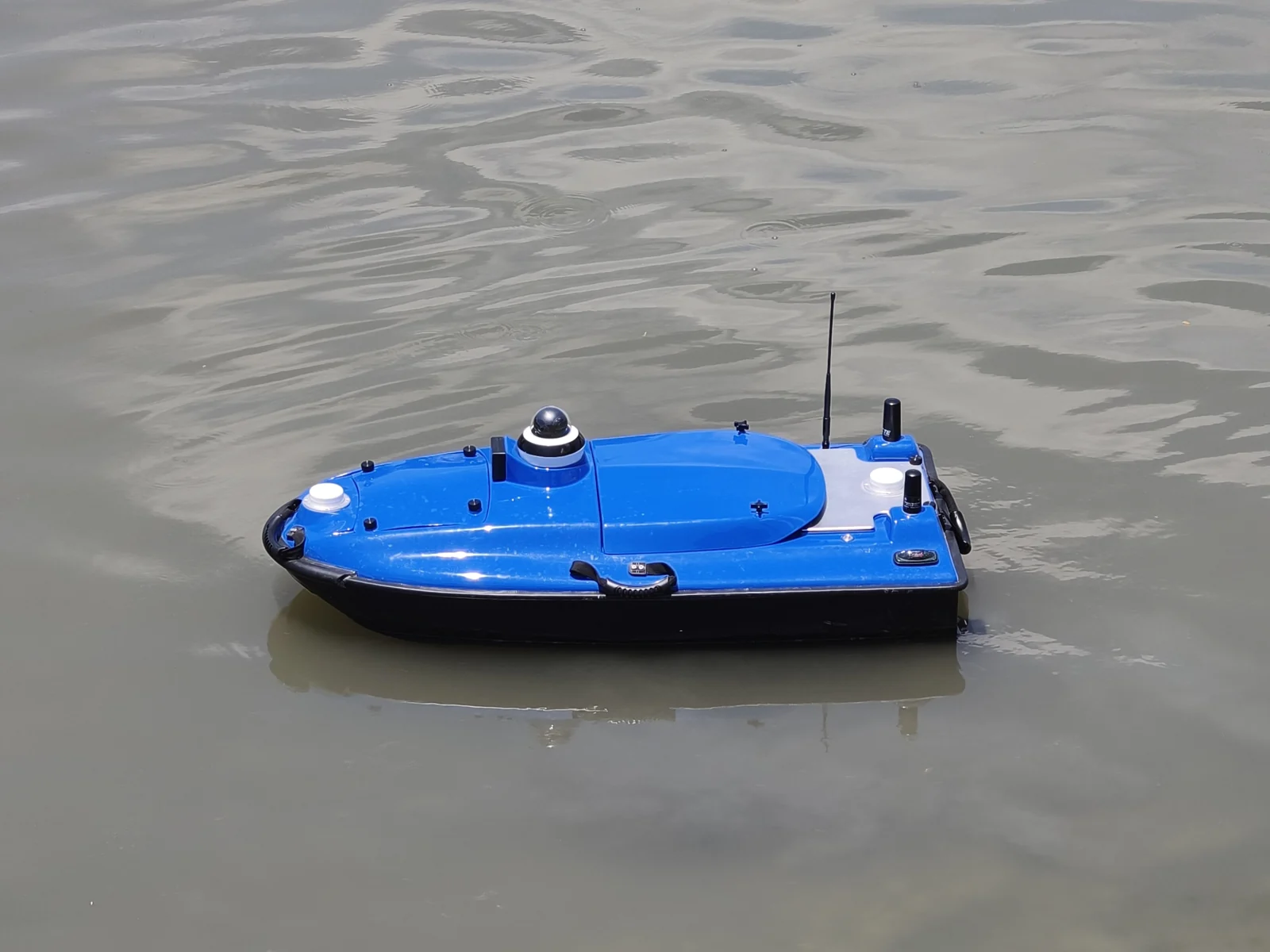 TOKNAV TBoat USV on the water during a field test in the Philippines
