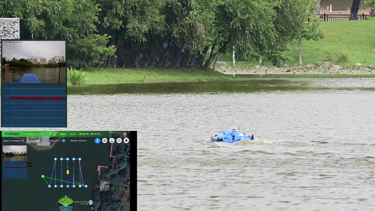 TBoat10-A Single-Beam Survey: Route Planning and Data Export