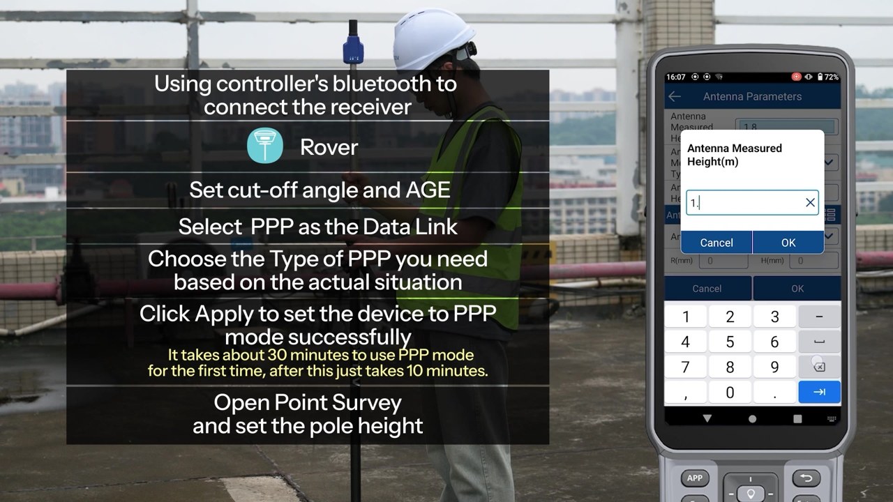 P8Global — PPP positioning demonstration