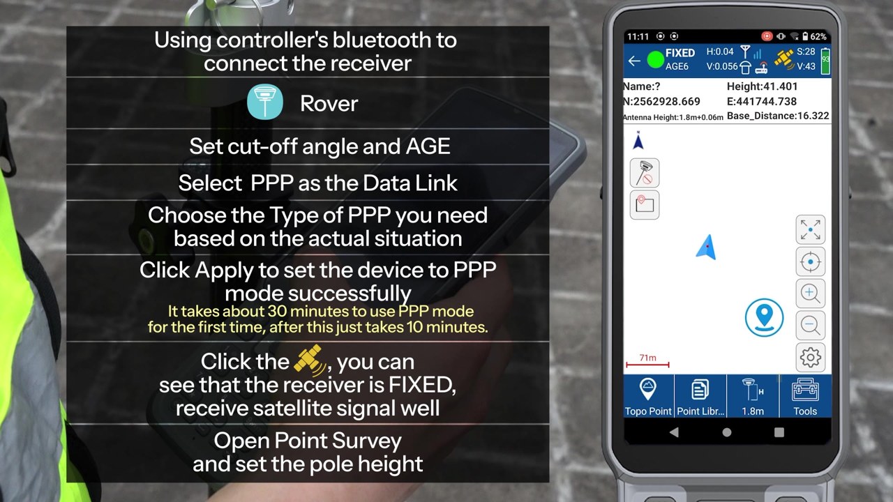 T10Pro — PPP positioning demonstration